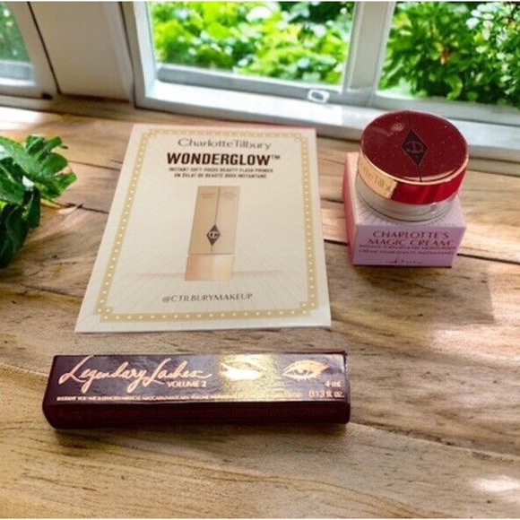 Charlotte Tilbury Other - Charlotte Tilbury MAGIC CREAM .2 oz + LEGENDARY LASHES VOL 2 + WONDERGLOW NIB